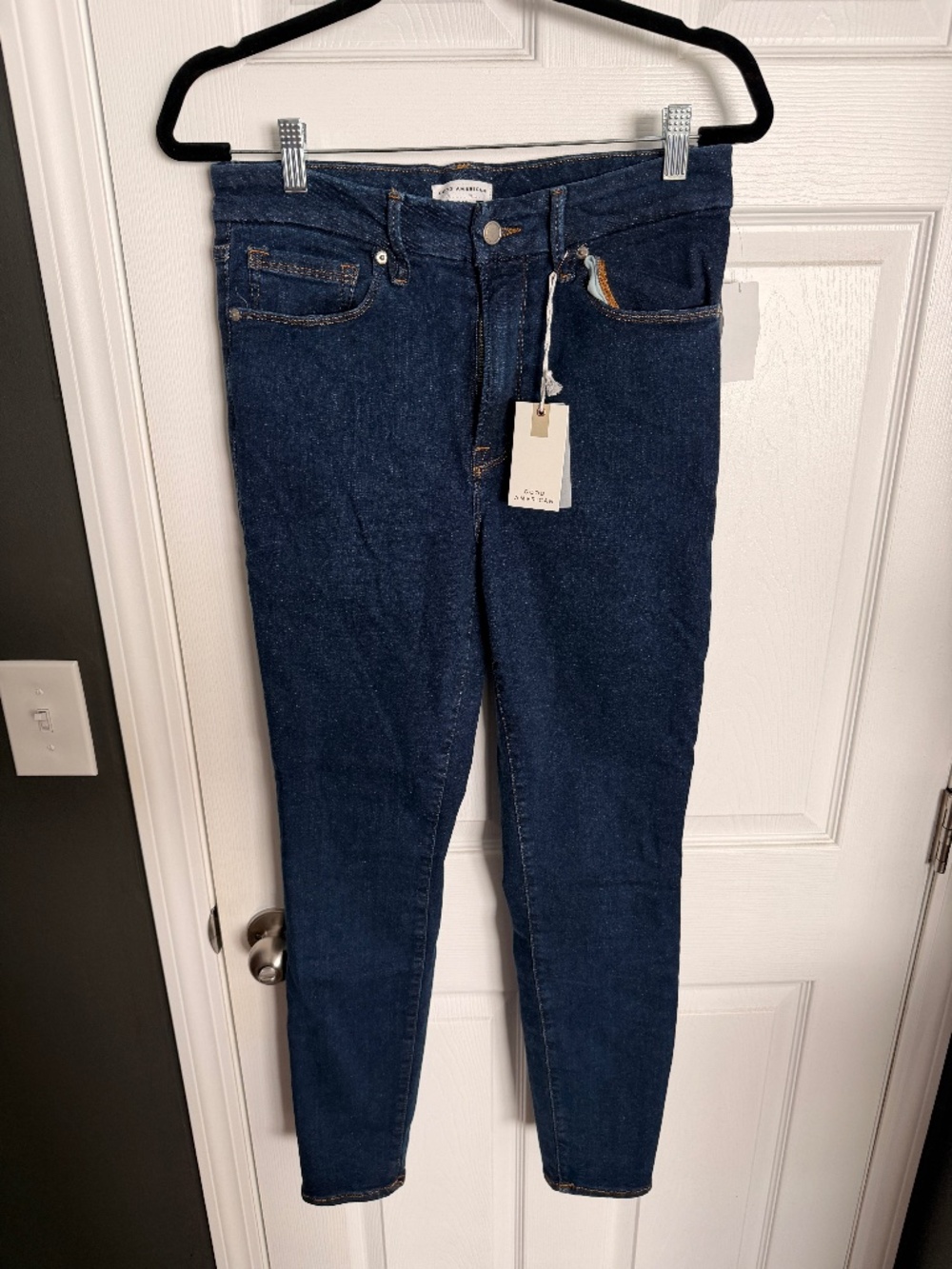 NWT Good American Always Fits Good Legs Skinny Jeans Size 6-12 Blue